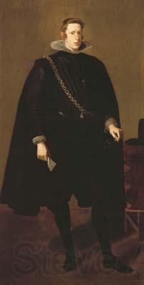 Diego Velazquez Portrait en Pied de Philippe IV (df02) Spain oil painting art